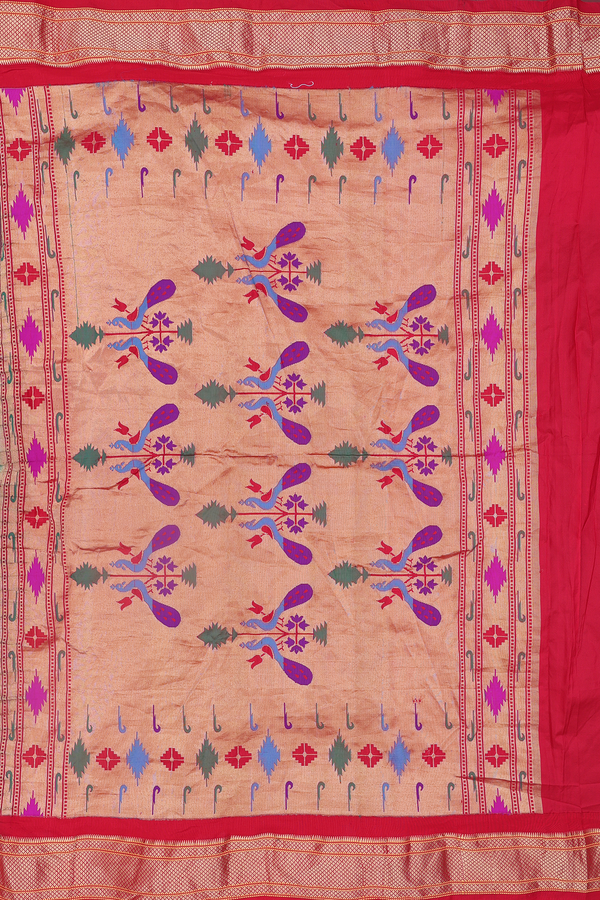 Bandhani Silk Saree In Green With Design