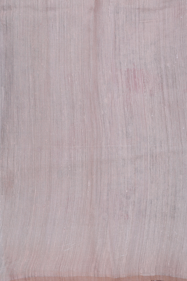 Bailu Silk Saree In Dusty Pink With Floral Design