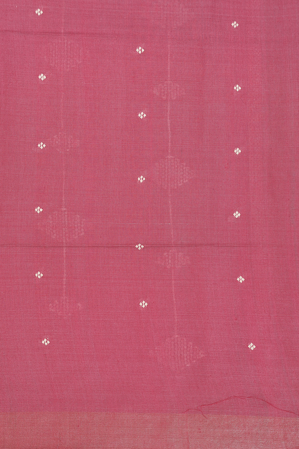 Tussar Silk Saree In Purple And Red With Diamond Design