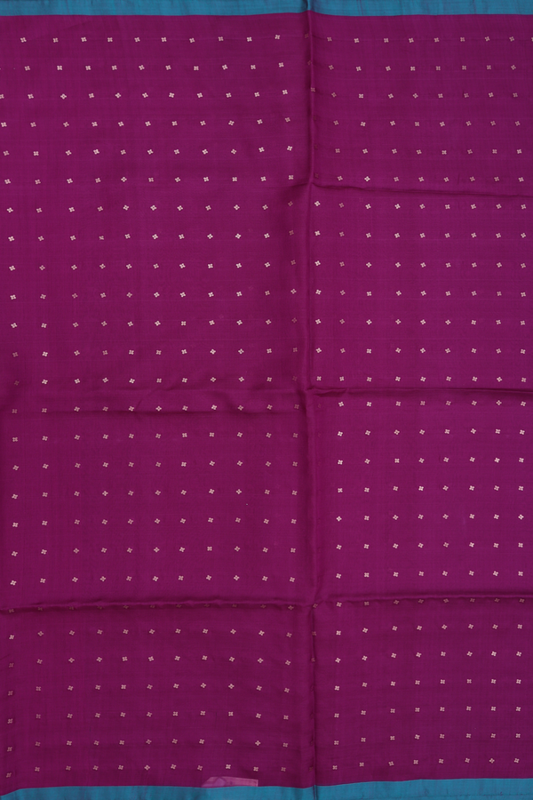 Bailu Silk Saree In Grape Purple With Chamki Work