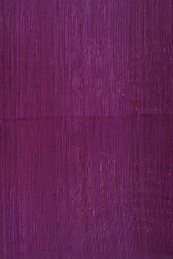 Bailu Silk Saree In Grape Purple With Self Stripes Design