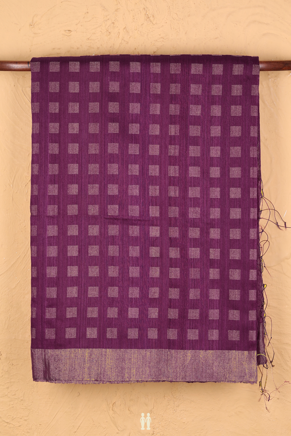 Bailu Silk Saree In Purple With Zari Design