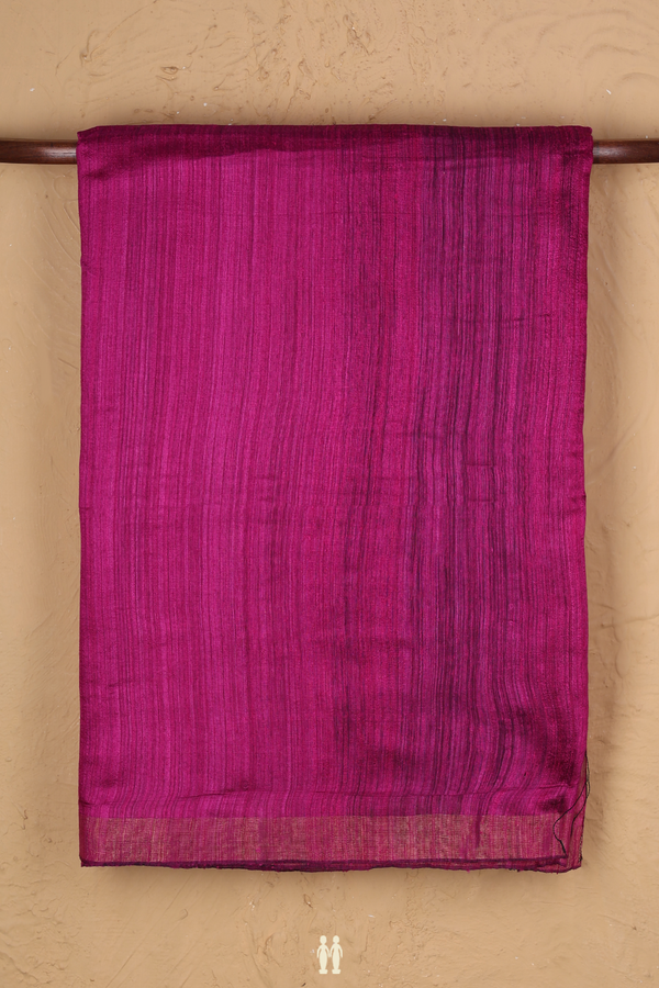 Bailu Silk Saree In Purple Rose With Zari Border