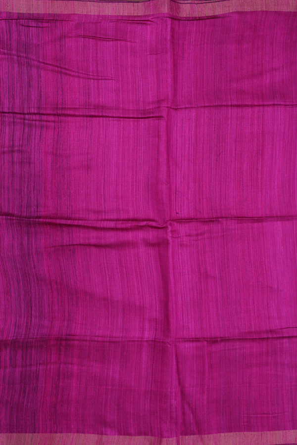 Bailu Silk Saree In Purple Rose With Zari Border