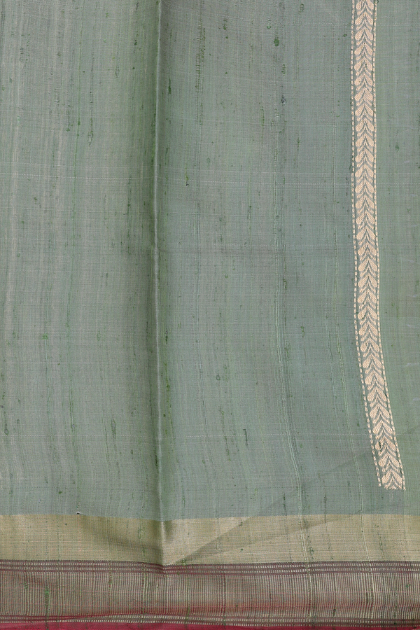 Jute Saree In Yellow With Threadwork Buttas