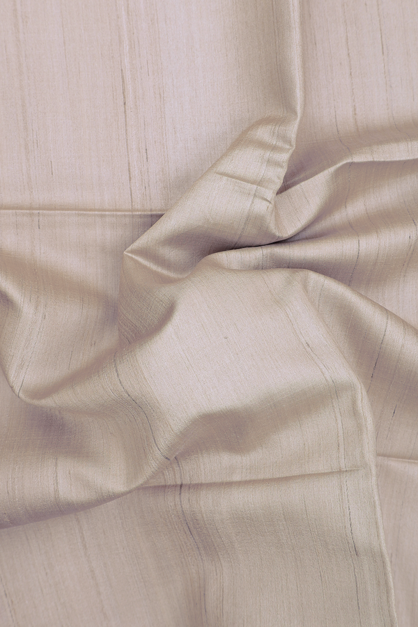 Tussar Madhubani Silk Saree In Cream Color With Zari Border