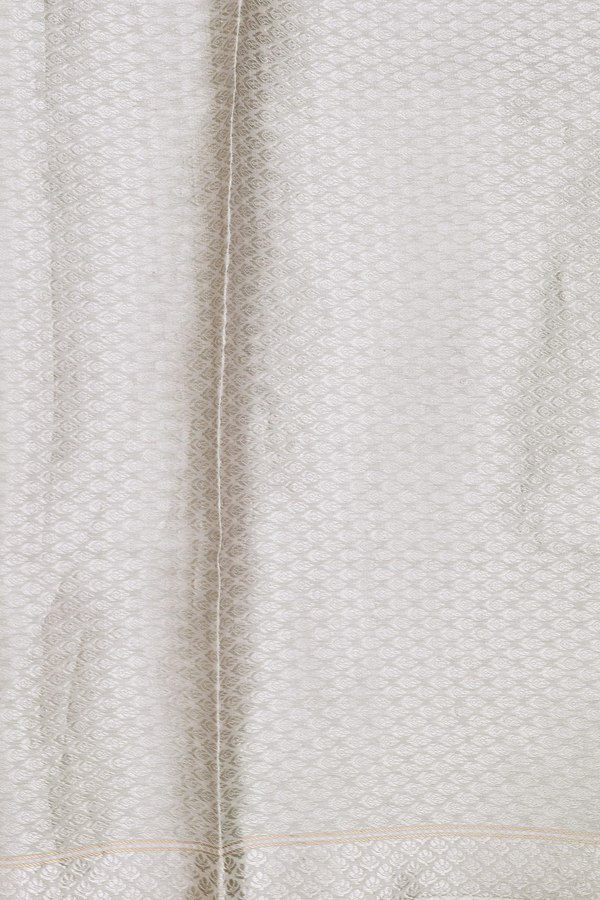 Tussar Silk Saree In Grey With Allover Design