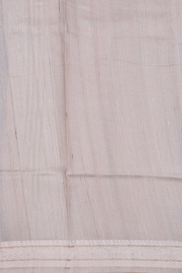 Tussar Silk Saree In Multicolor With Allover Design