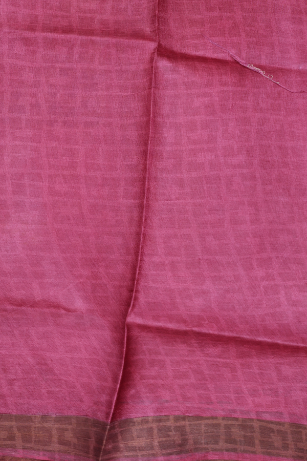 Tussar Silk Saree In Yellow With Floral Printed Design