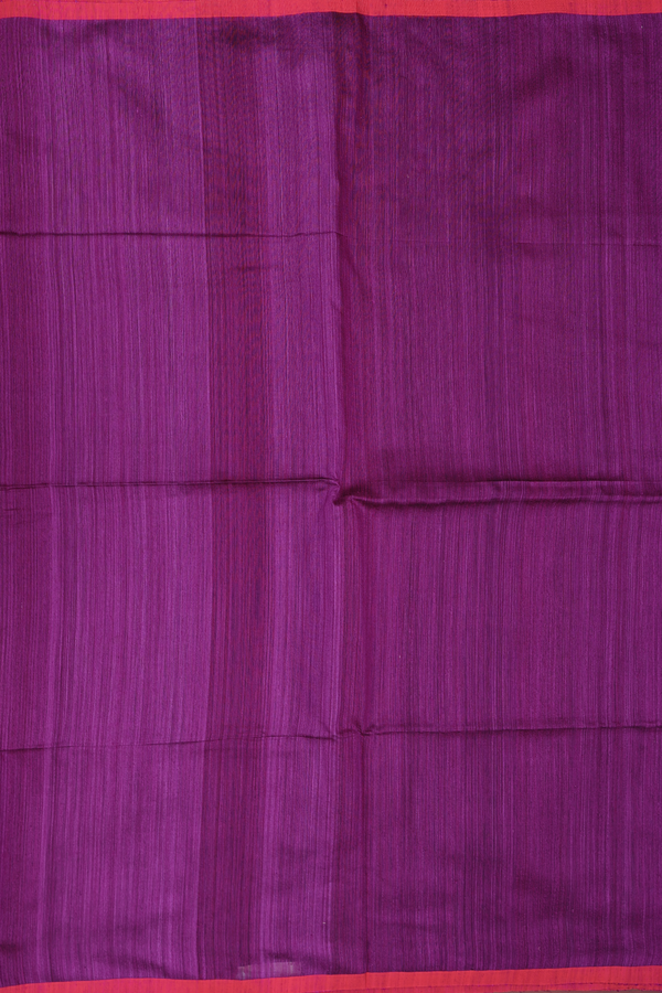Bailu Silk Saree In Purple With Contrast Border