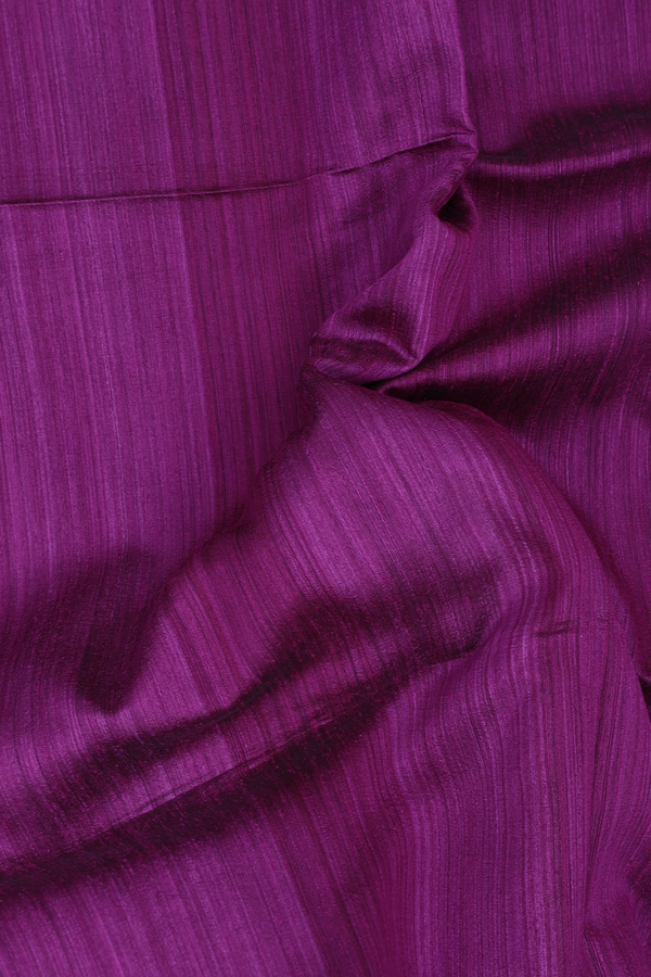 Bailu Silk Saree In Purple With Contrast Border