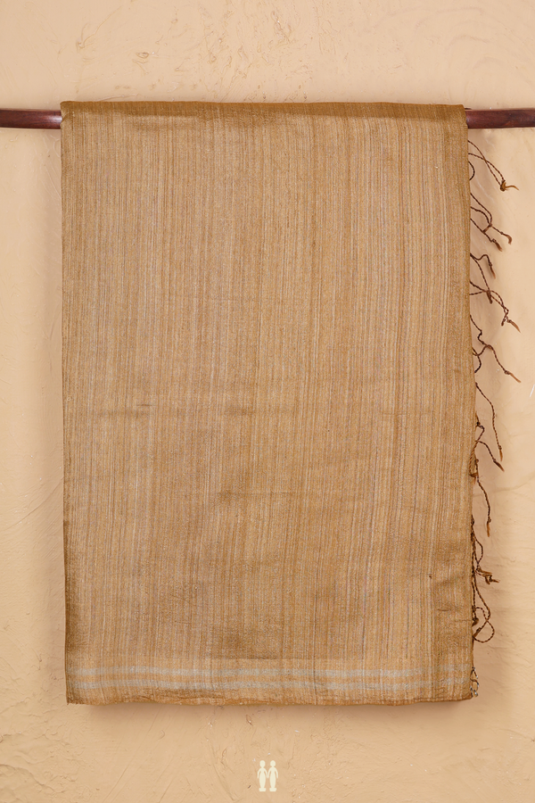 Bailu Silk Saree In Brown With Zari Border
