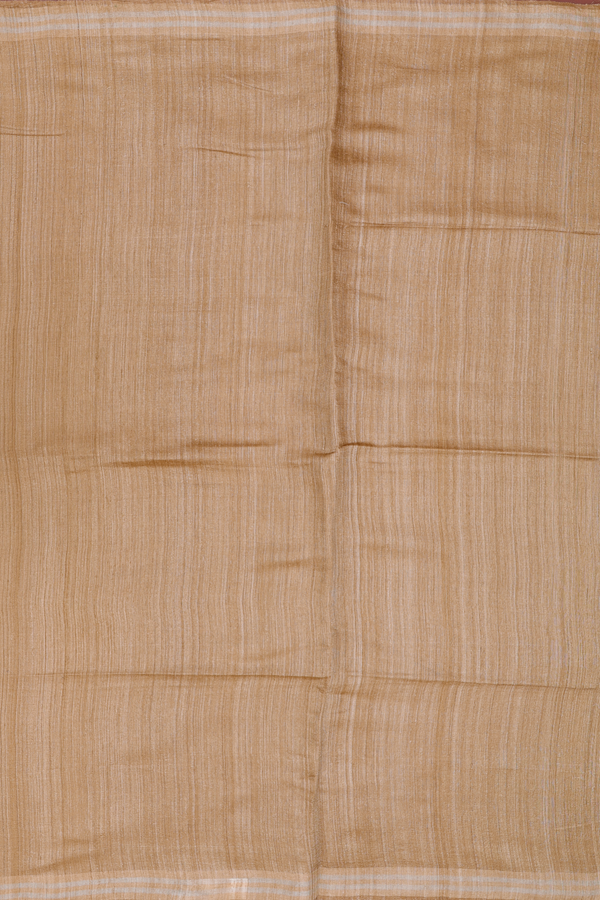 Bailu Silk Saree In Brown With Zari Border