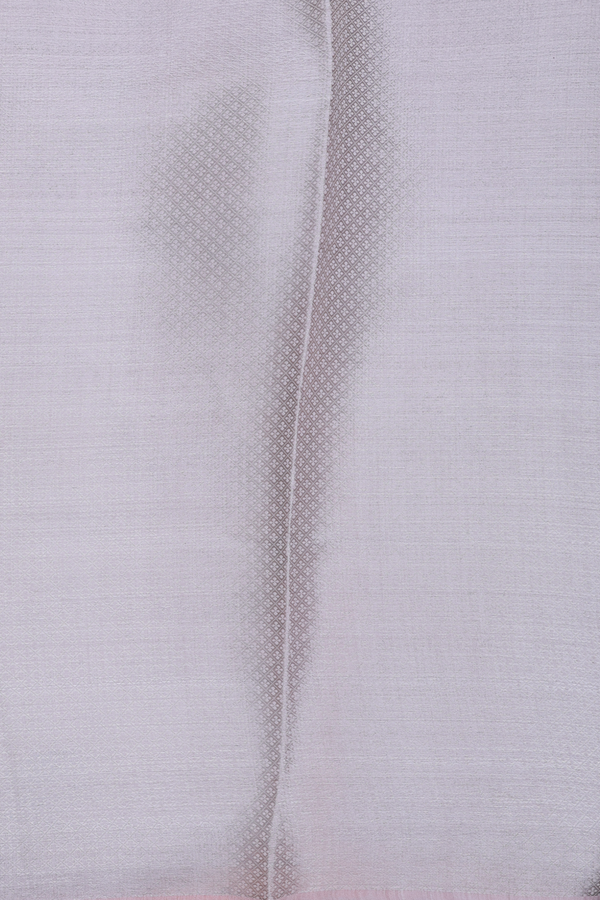 Chanderi Silk Cotton Saree In Dusty Rose With Floral Design
