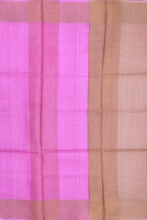 Tussar Silk Saree In Lavender With Triangle Printed Design
