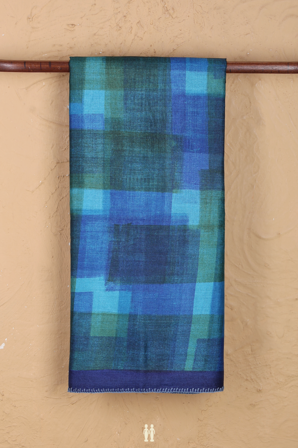Tussar Silk Saree In Multicolor With Printed Design