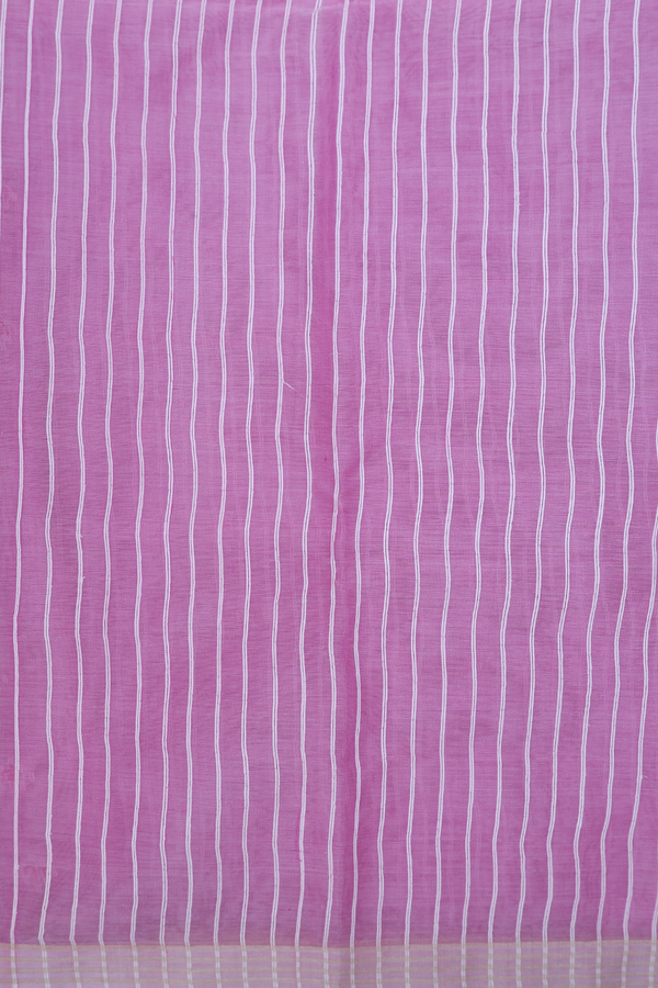 Muslin Bengal Cotton Saree In Pink With Allover Buttas