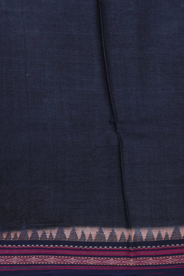 Tussar Silk Saree In Black With Floral Printed Design