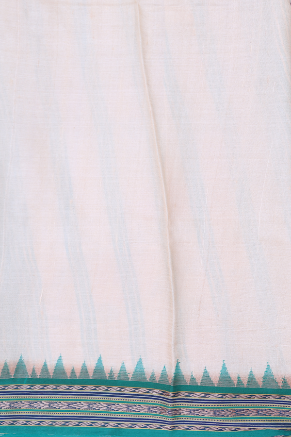 Tussar Silk Saree In Cream Color With Floral Printed Design