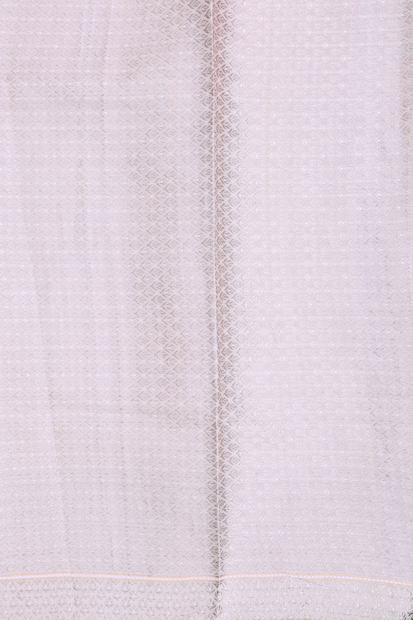 Tussar Silk Saree In Pastel Pink With Floral Design