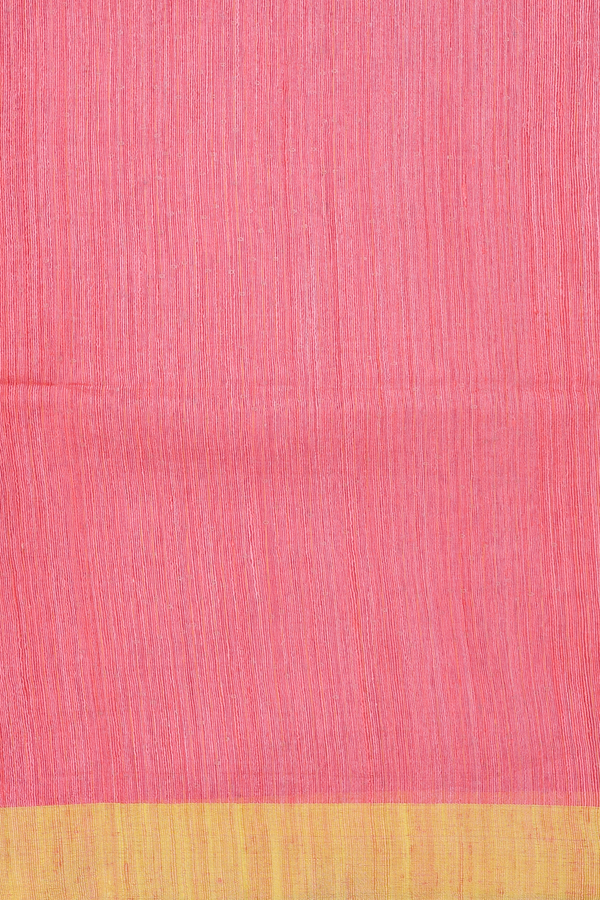 Bailu Silk Saree In Peach With Chamki Work
