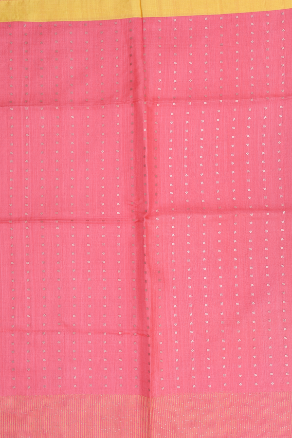 Bailu Silk Saree In Peach With Chamki Work