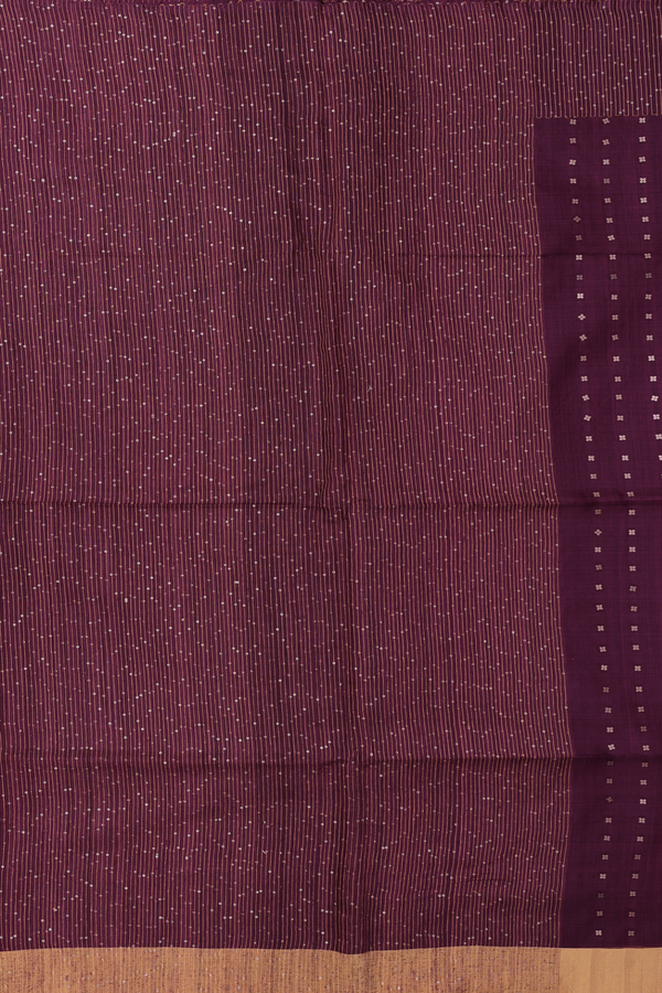 Bailu Silk Saree In Coffee Brown With Chamki Work