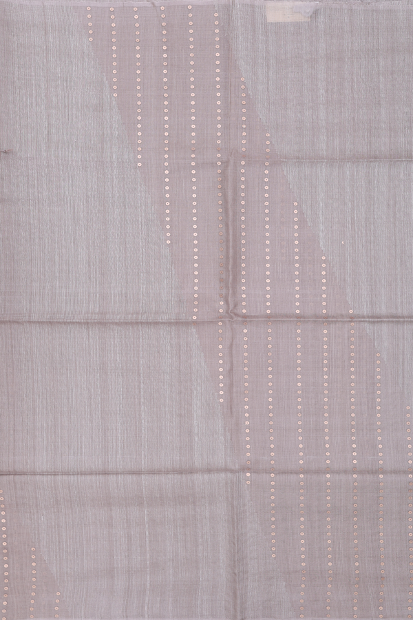 Bailu Silk Saree In Dusty Brown With Chamki Work