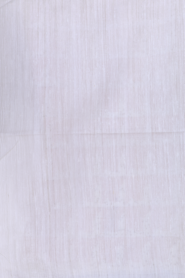 Bailu Silk Saree In White With Chamki Work