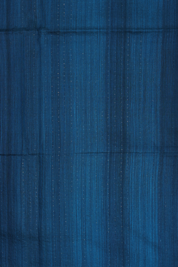 Bailu Silk Saree In Teal Blue With Chamki Work