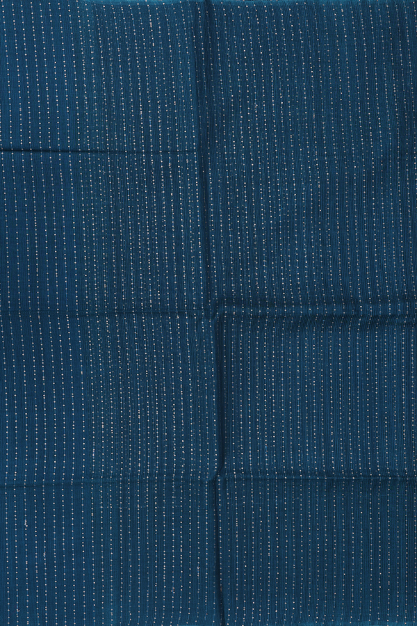 Bailu Silk Saree In Teal Blue With Chamki Work