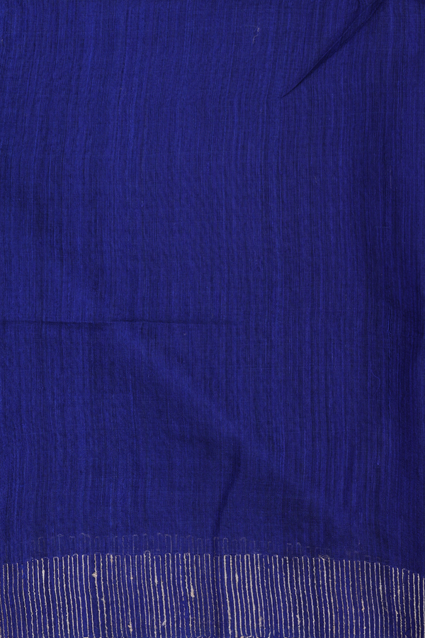 Bailu Silk Saree In Royal Blue With Chamki Work