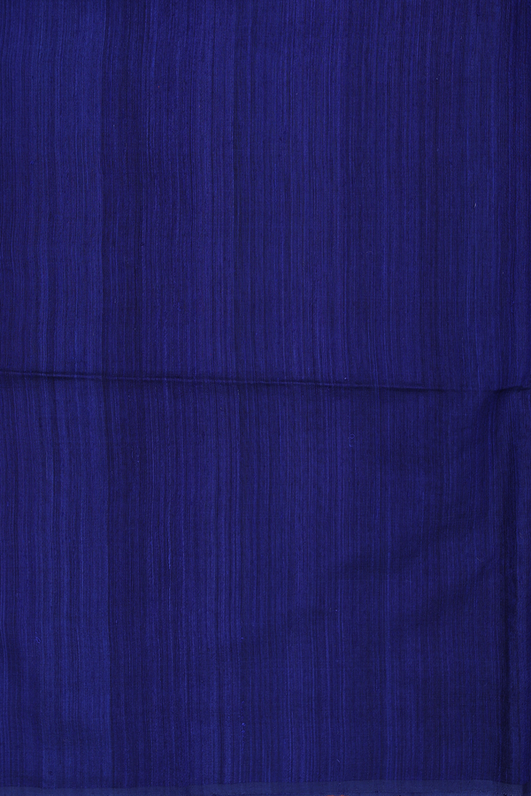Bailu Silk Saree In Oxford Blue With Diagonal Design