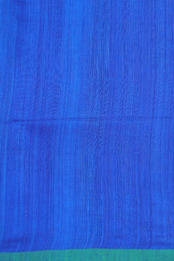Bailu Silk Saree In Blue With Floral Design