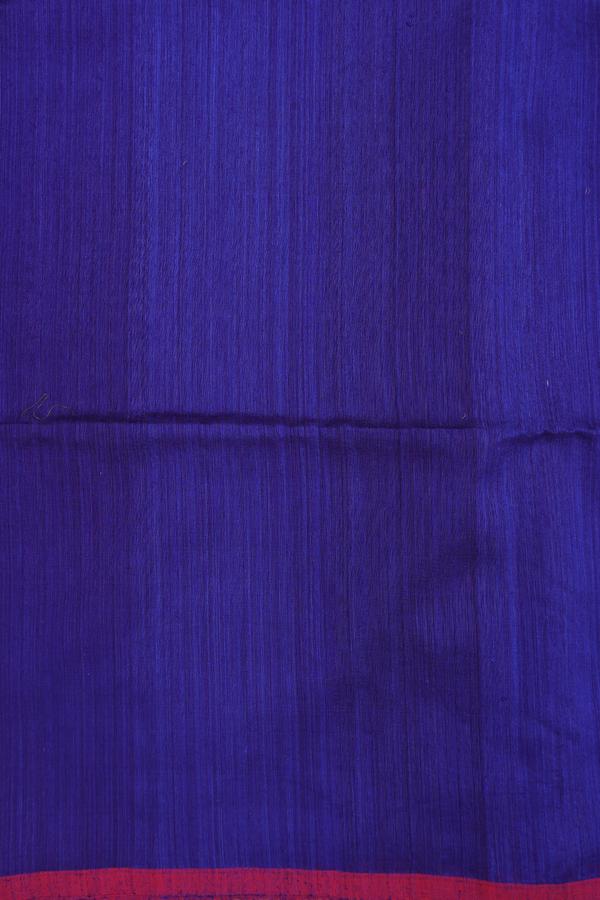 Bailu Silk Saree In Royal Blue With Floral Border