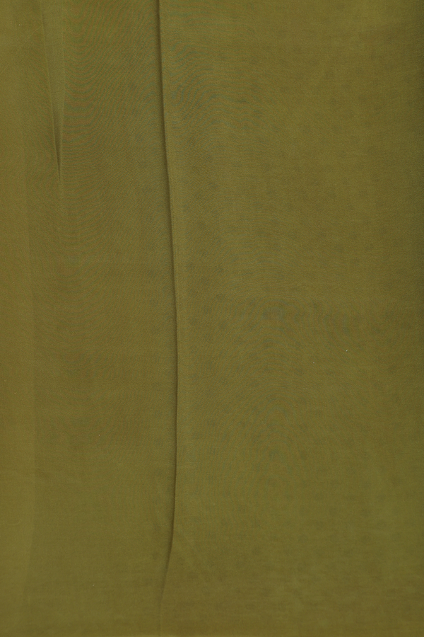 Crepe Saree In Navy Blue With Circle Design