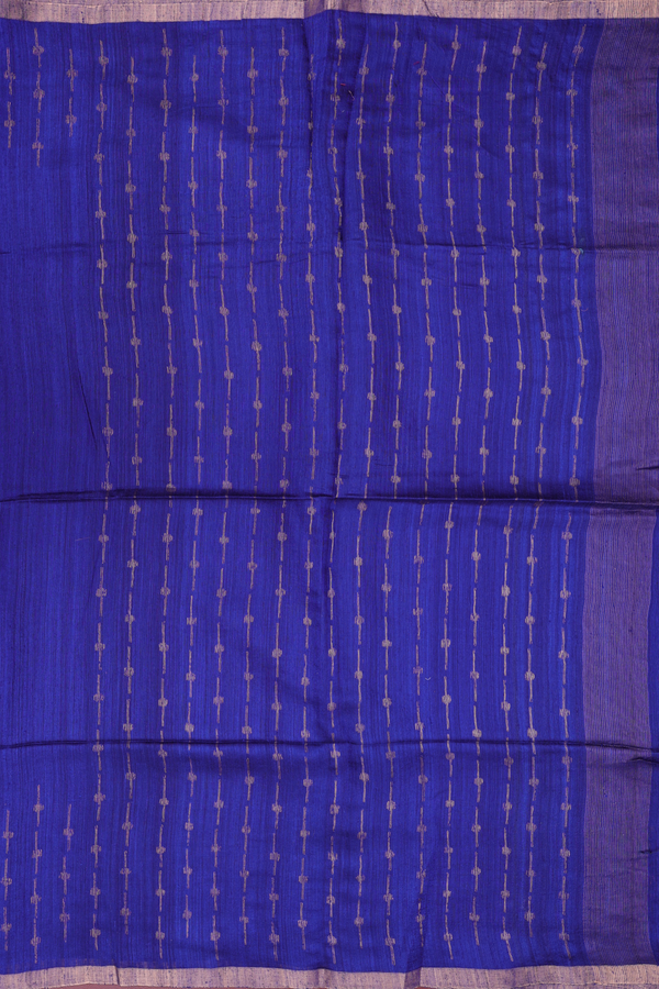 Bailu Silk Saree In Royal Blue With Zari Border