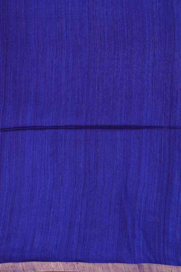 Bailu Silk Saree In Royal Blue With Zari Border