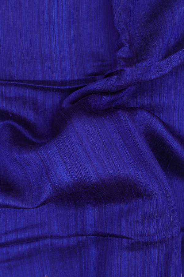 Bailu Silk Saree In Royal Blue With Zari Border