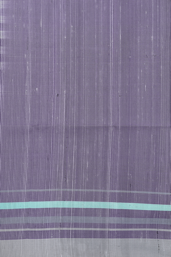 Soft Silk Saree In Indigo Violet With Checks Border