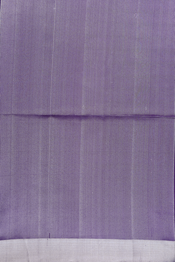 Soft Silk Saree In Royal Purple With Temple Border