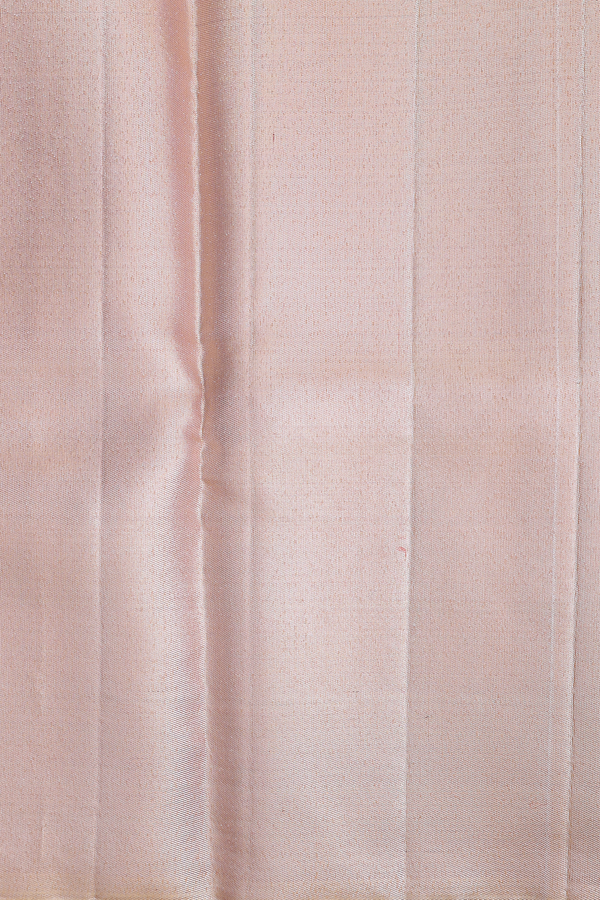 Kanchipuram Silk Saree In Gold Tissue With Triangle Design