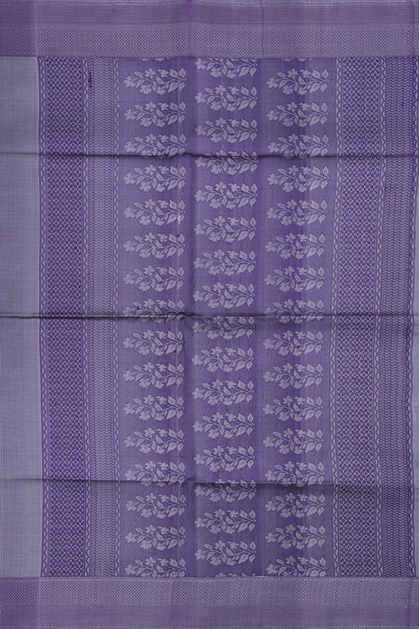 Soft Silk Saree In Grey With Stripes Design