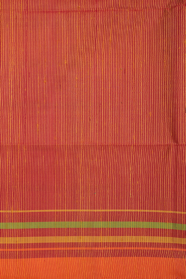 Soft Silk Saree In Crimson Red With Checks Border