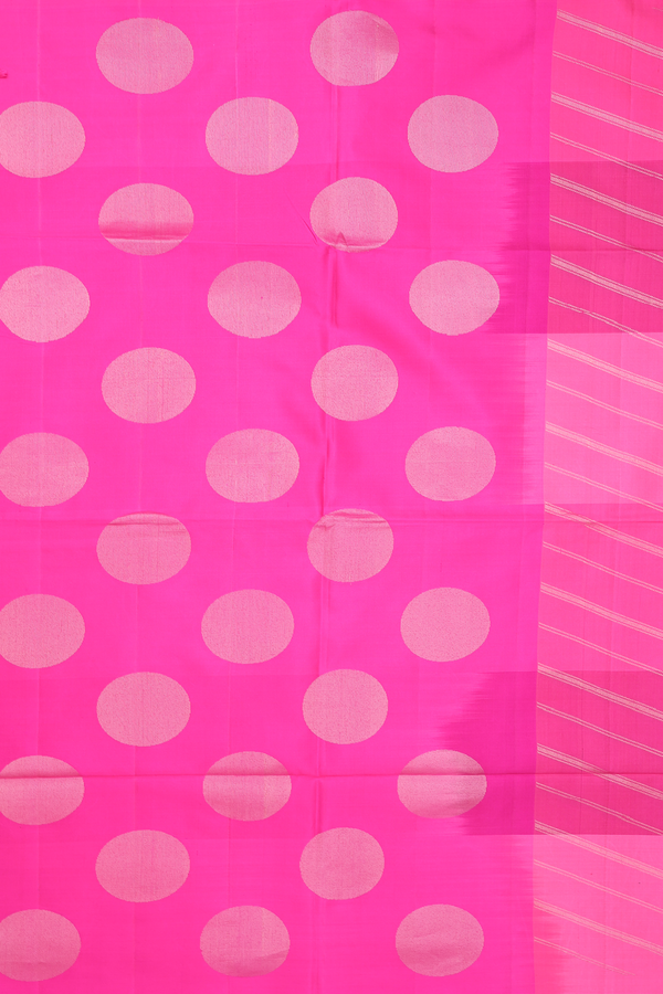 Soft Silk Saree In Shades Of Pink With Checks Design