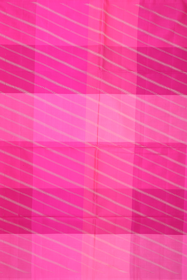 Soft Silk Saree In Shades Of Pink With Checks Design