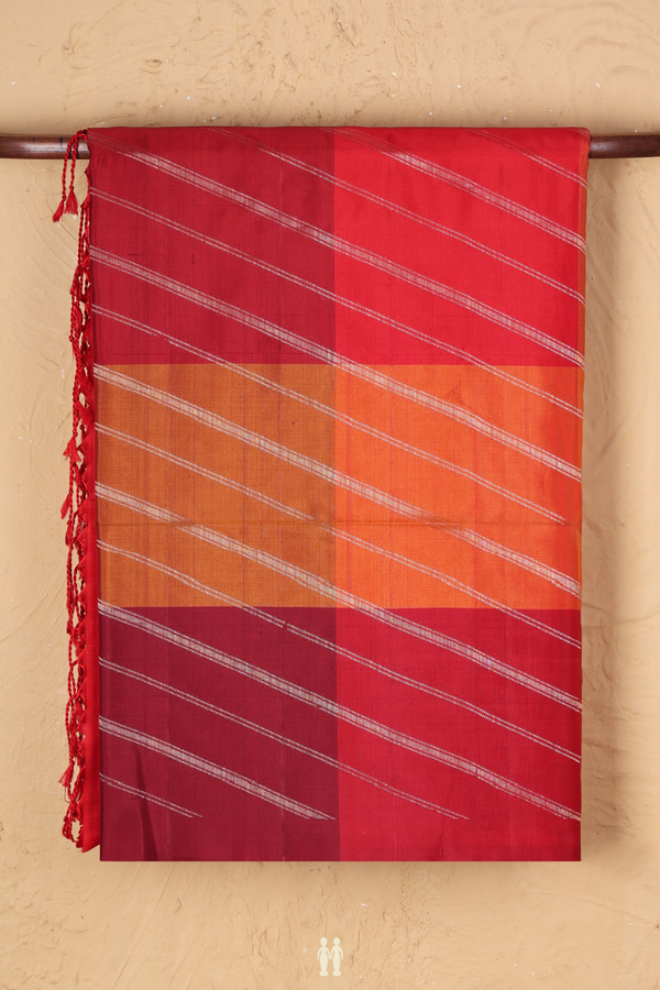 Soft Silk Saree In Multicolor With Checks Design