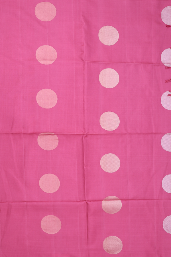 Soft Silk Saree In Mulberry With Circle Motifs