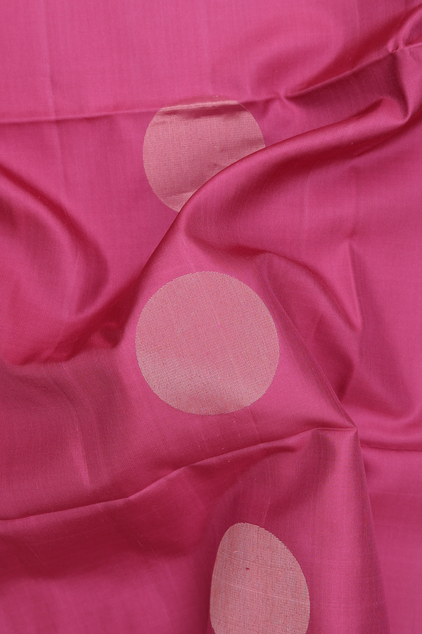 Soft Silk Saree In Mulberry With Circle Motifs