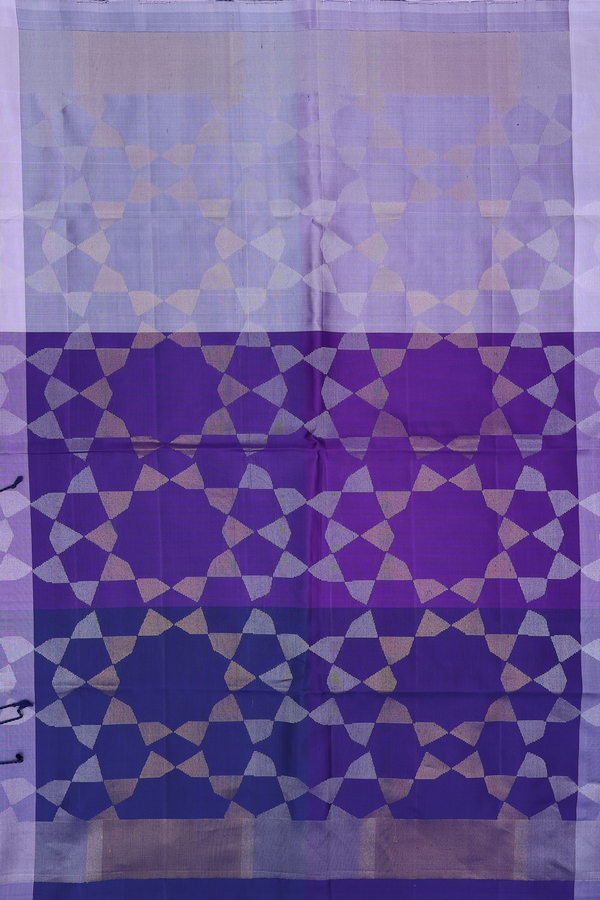 Soft Silk Saree In Tricolor With Allover Design